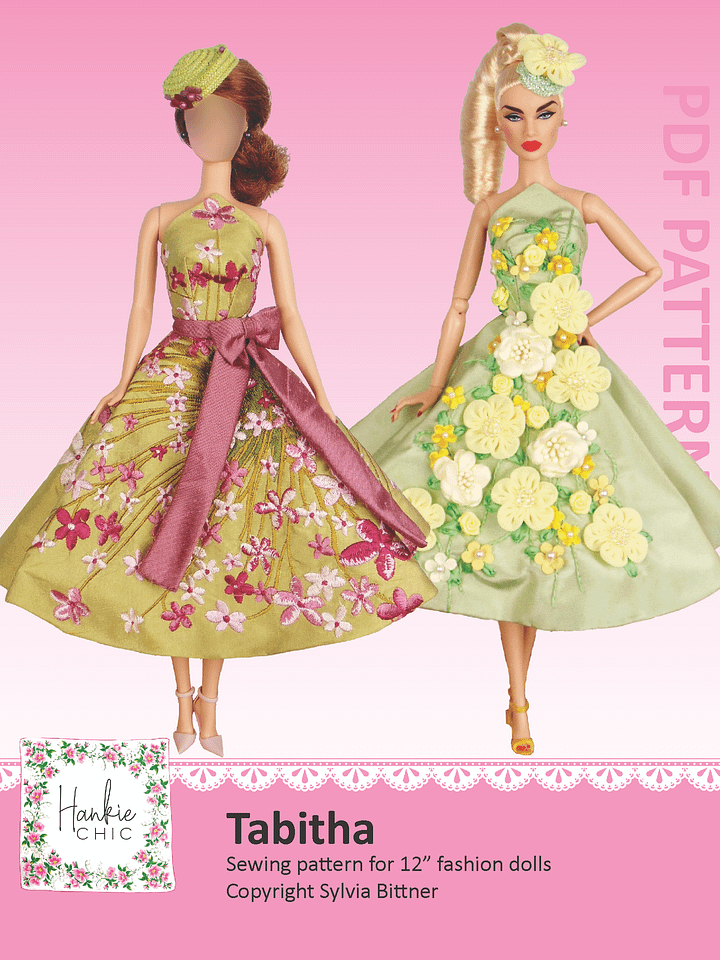 Tabitha sewing pattern for 12" fashion dolls product image (1)