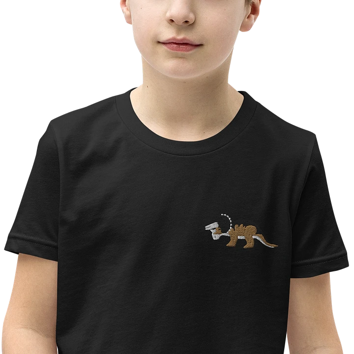 Triceratops Embroidered Youth T-Shirt product image (4)
