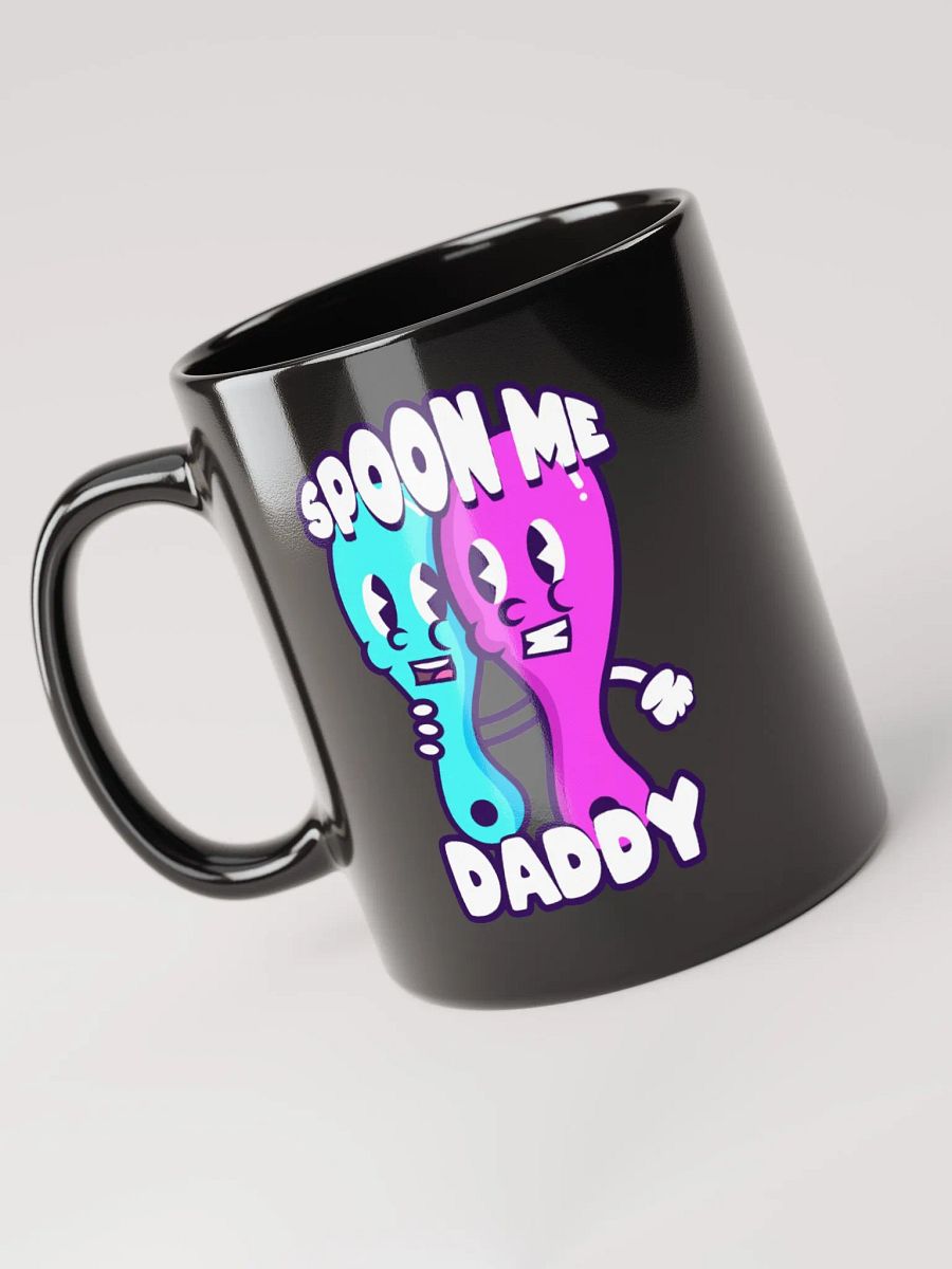 SPOON ME DADDY GLOSSY BLACK MUG product image (4)