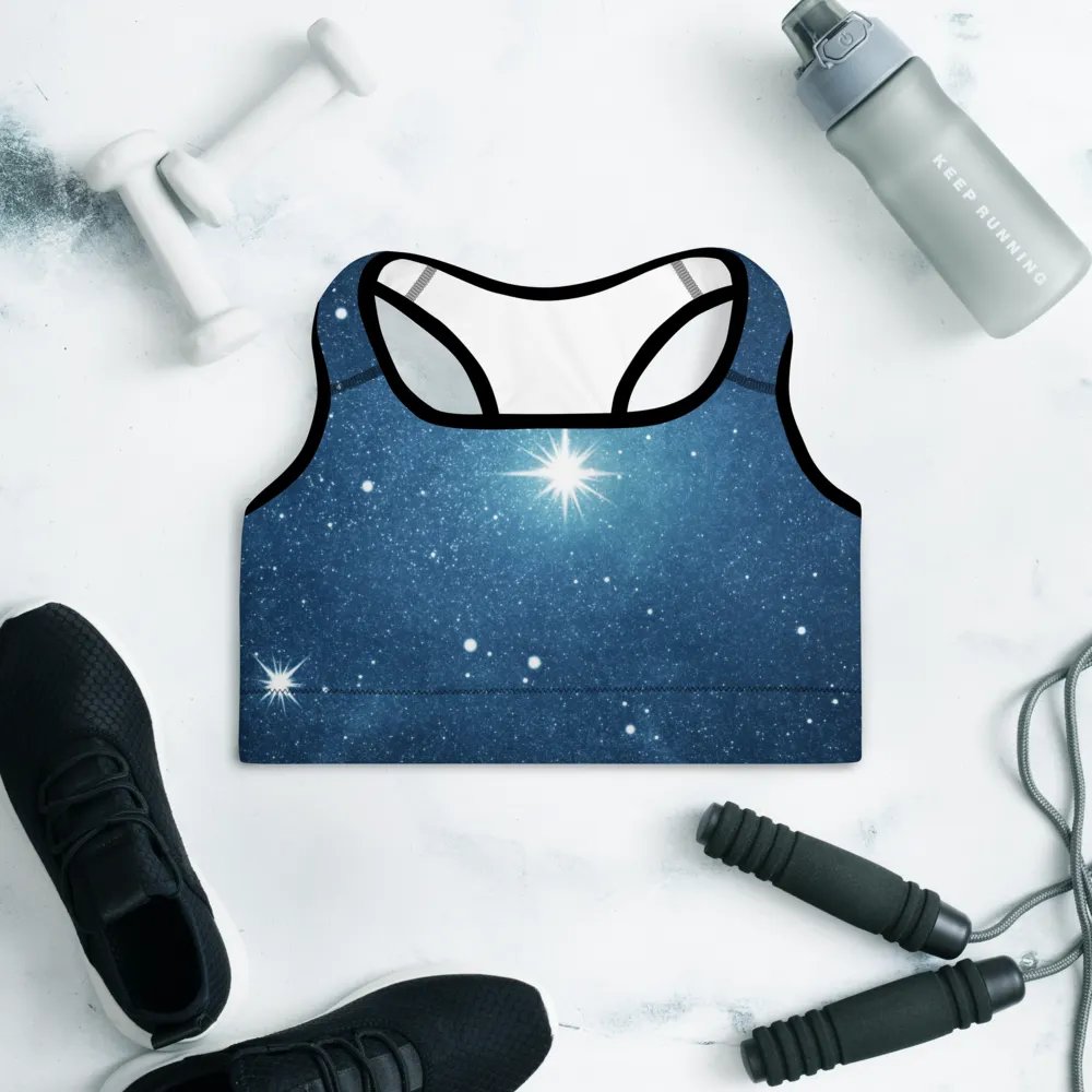 Starry Night Sky Padded Sports Bra product image (11)