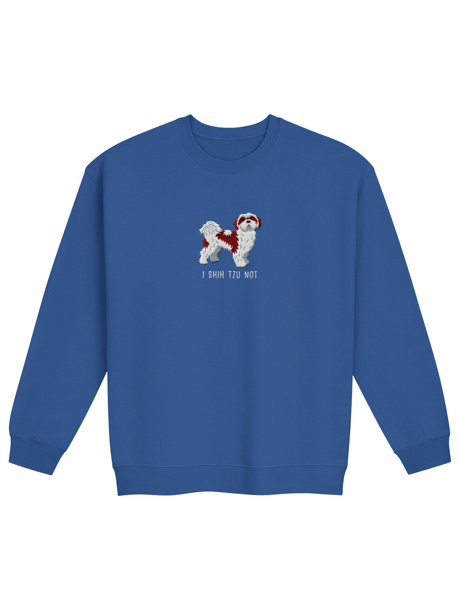 I Shih Tzu Not Sweatshirt (Embroidered) of a Shih Tzu(Chocolate & White) product image (9)