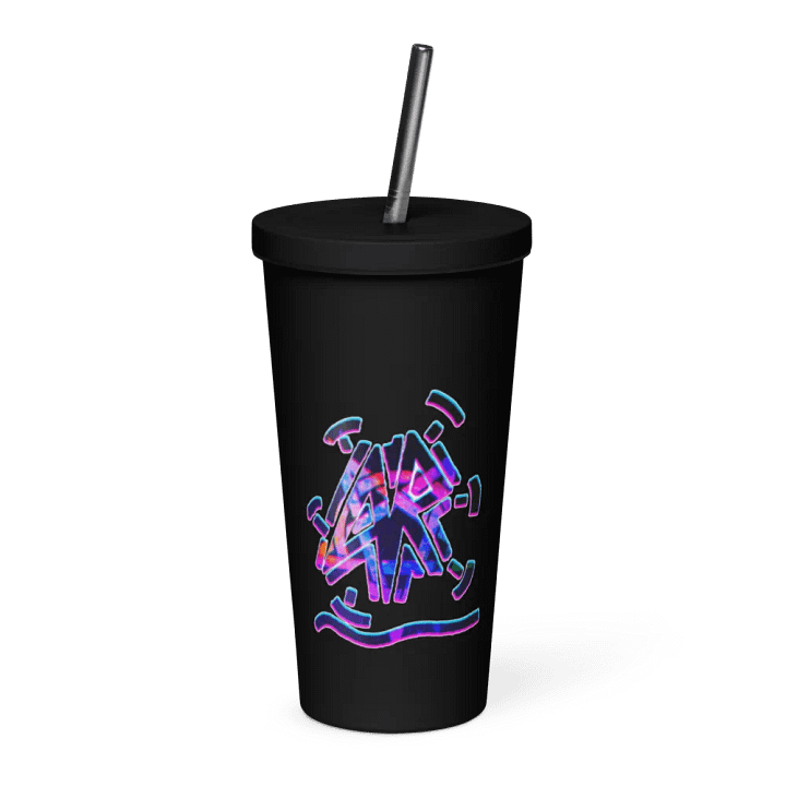 AR LOGO insulated cup with straw product image (1)