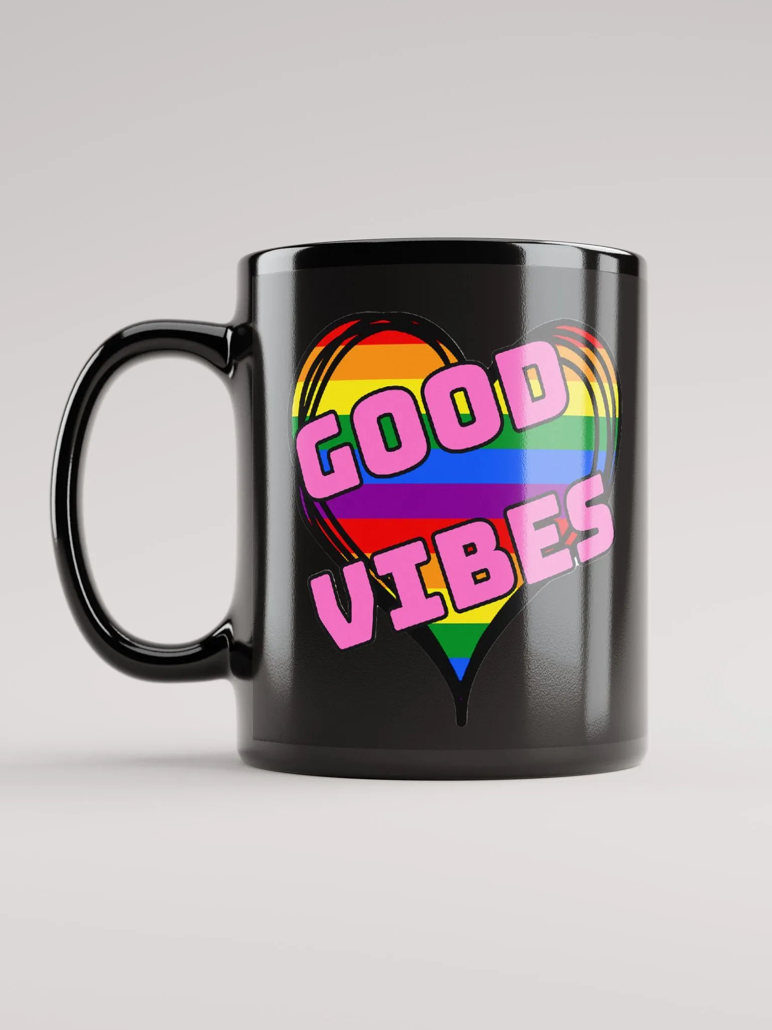 Good Vibes Black Mug product image (6)