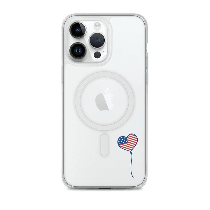 Patriotic Heart Balloon iPhone® Case product image (2)