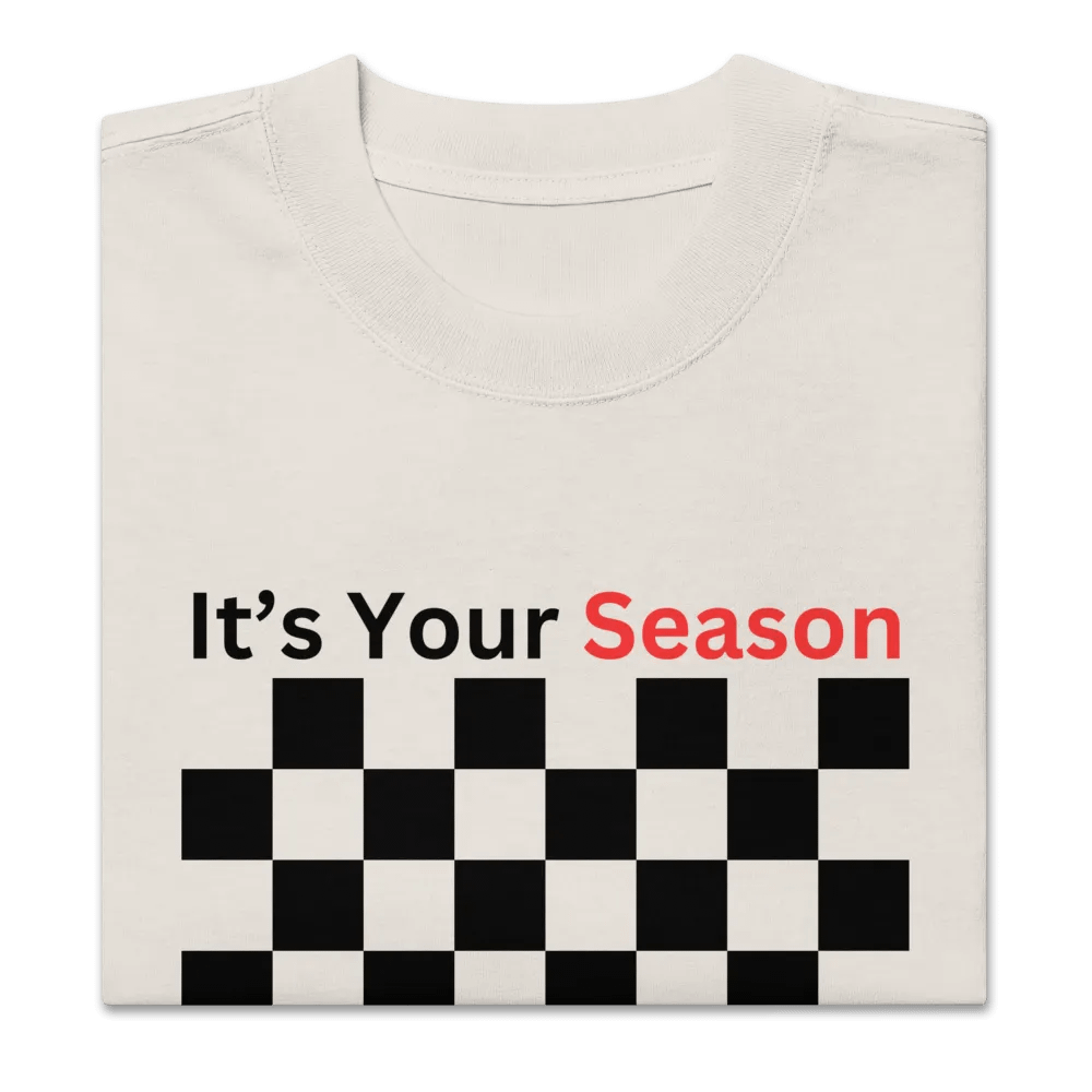 Retro Red Season Oversized Tee product image (2)