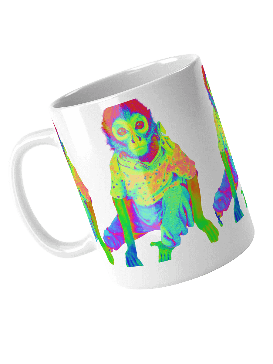 Taza Psicodélica Mono Blanco Brillante product image (7)