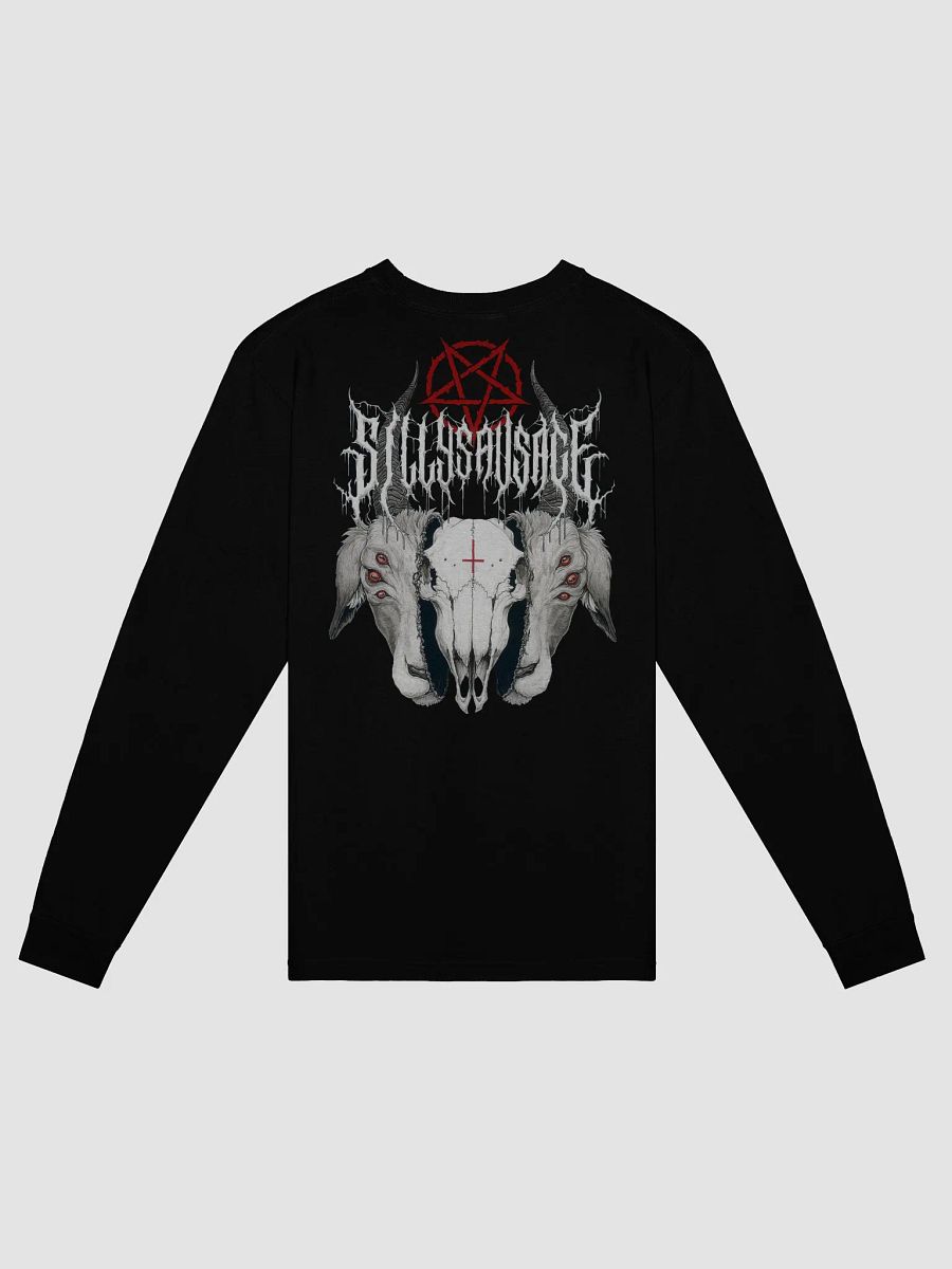 Sillysau5age Deathmetal Longsleeve T-Shirt (Red) product image (2)
