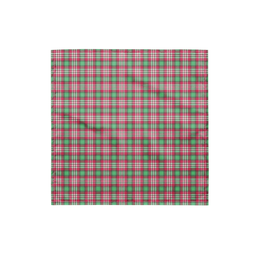 Mint Green and Pink Plaid Bandana product image (4)