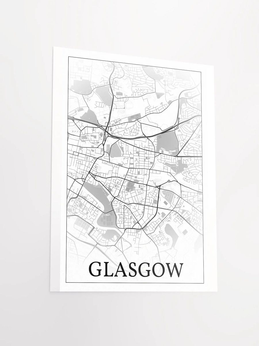 Glasgow, Scotland, city map print product image (11)