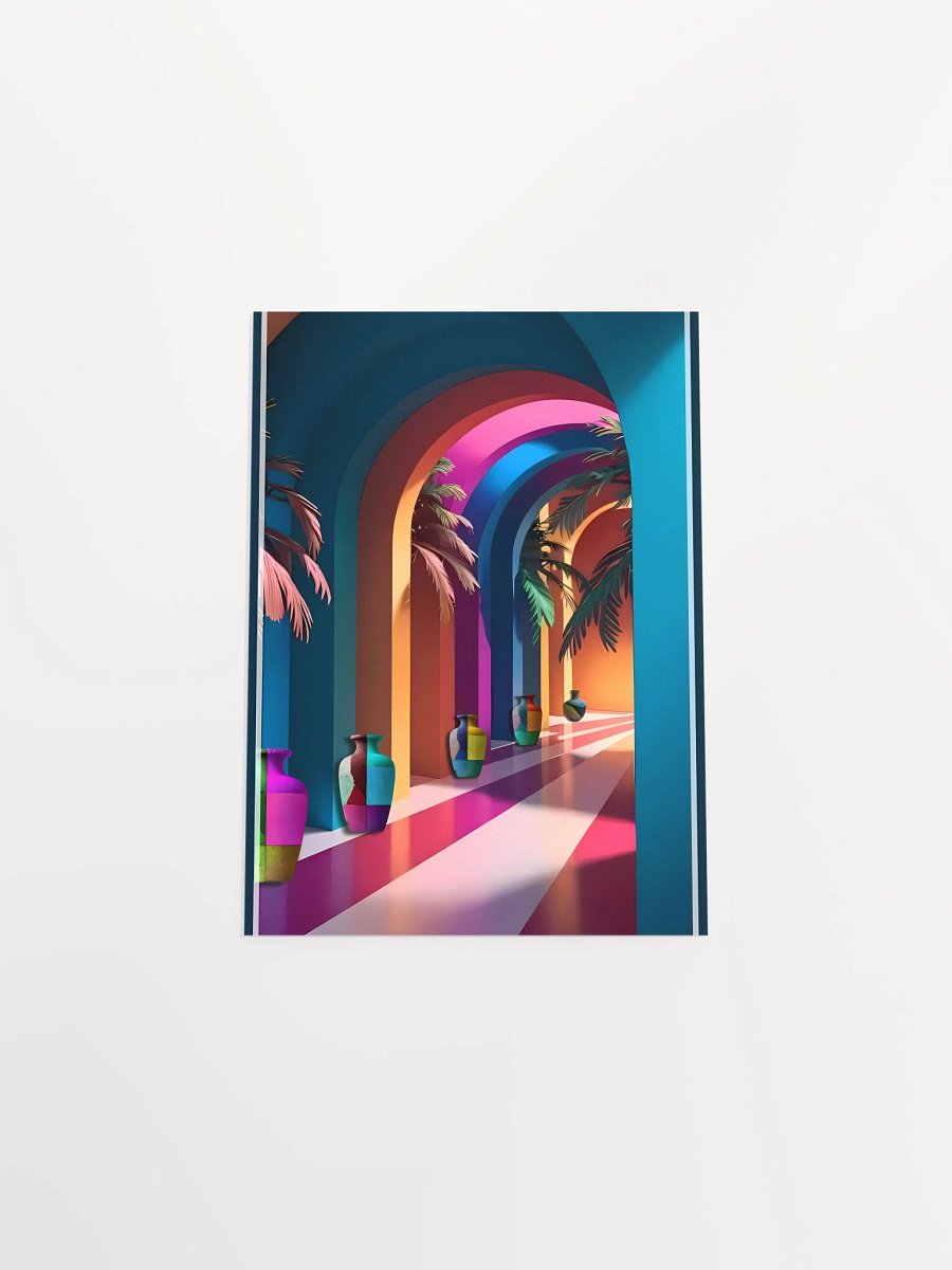 Vivid White Space Poster/Creative artistic design product image (31)