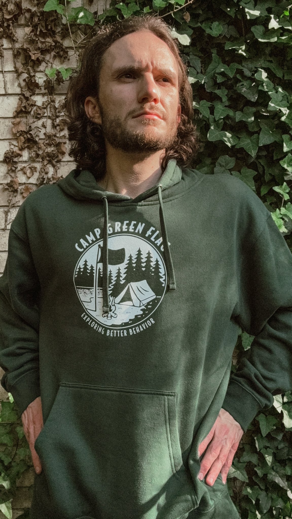 Camp Green Flag Unisex Hoodie product image (2)