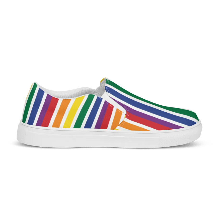 Rainbow Stripe Men's Slip On product image (6)