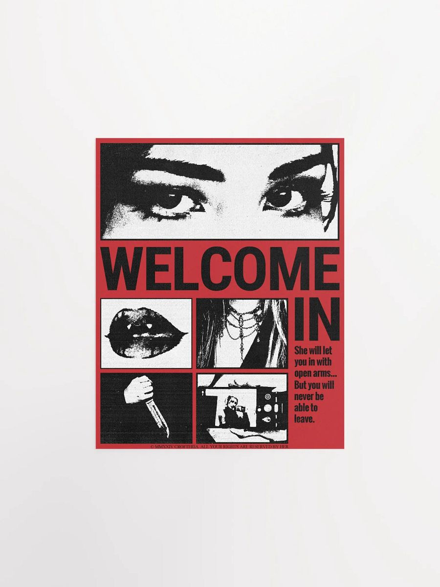 WELCOME IN (Red Poster) - CROFTOBER 2024 product image (1)