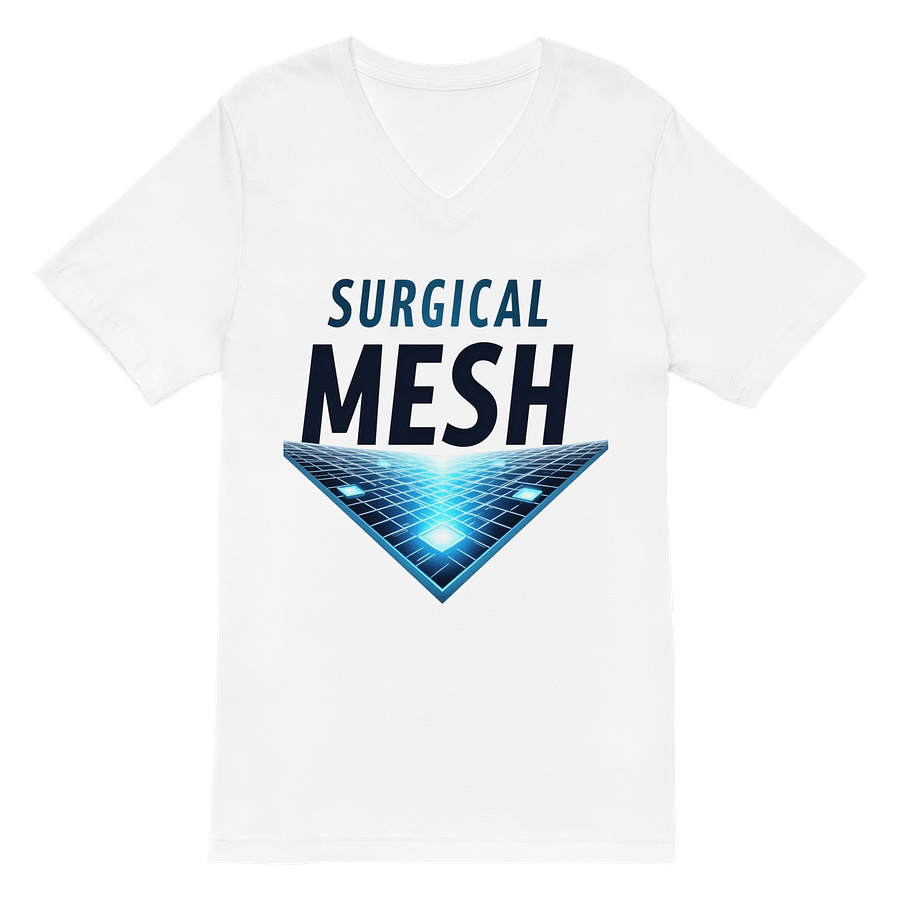 Futuristic Mesh Glow V-Neck Tee product image (2)
