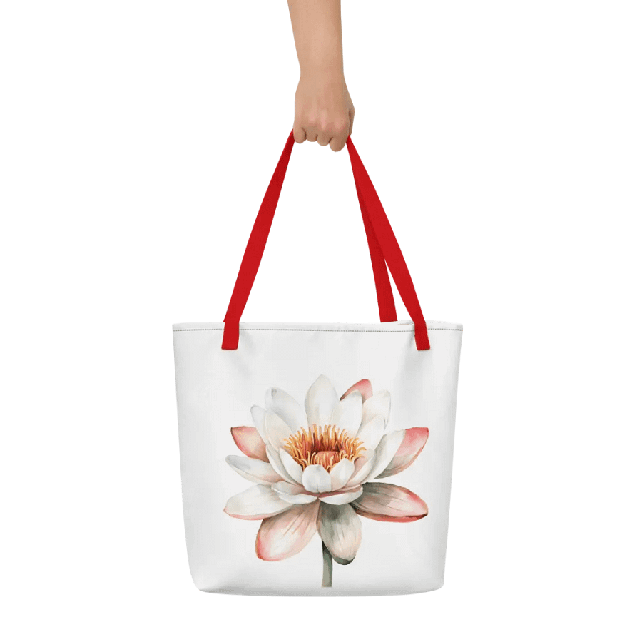 Water Lily Blooms All-Over Tote Bag product image (6)