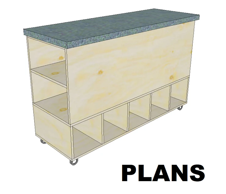 Timber Storage Workbench // Woodworking Plans & Cut List product image (1)