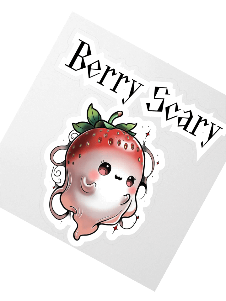 Berry Scary Kiss Cut Stickers - With Words product image (5)