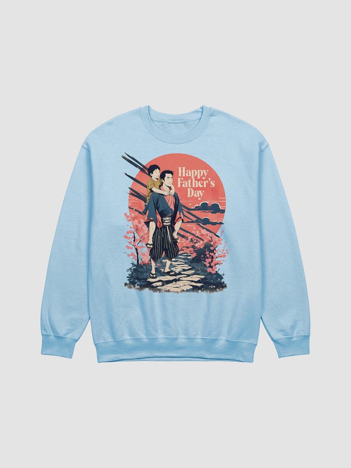 Happy Father’s Day Illustration | Vibrant Sunset & Blossoms Sweatshirt product image (5)