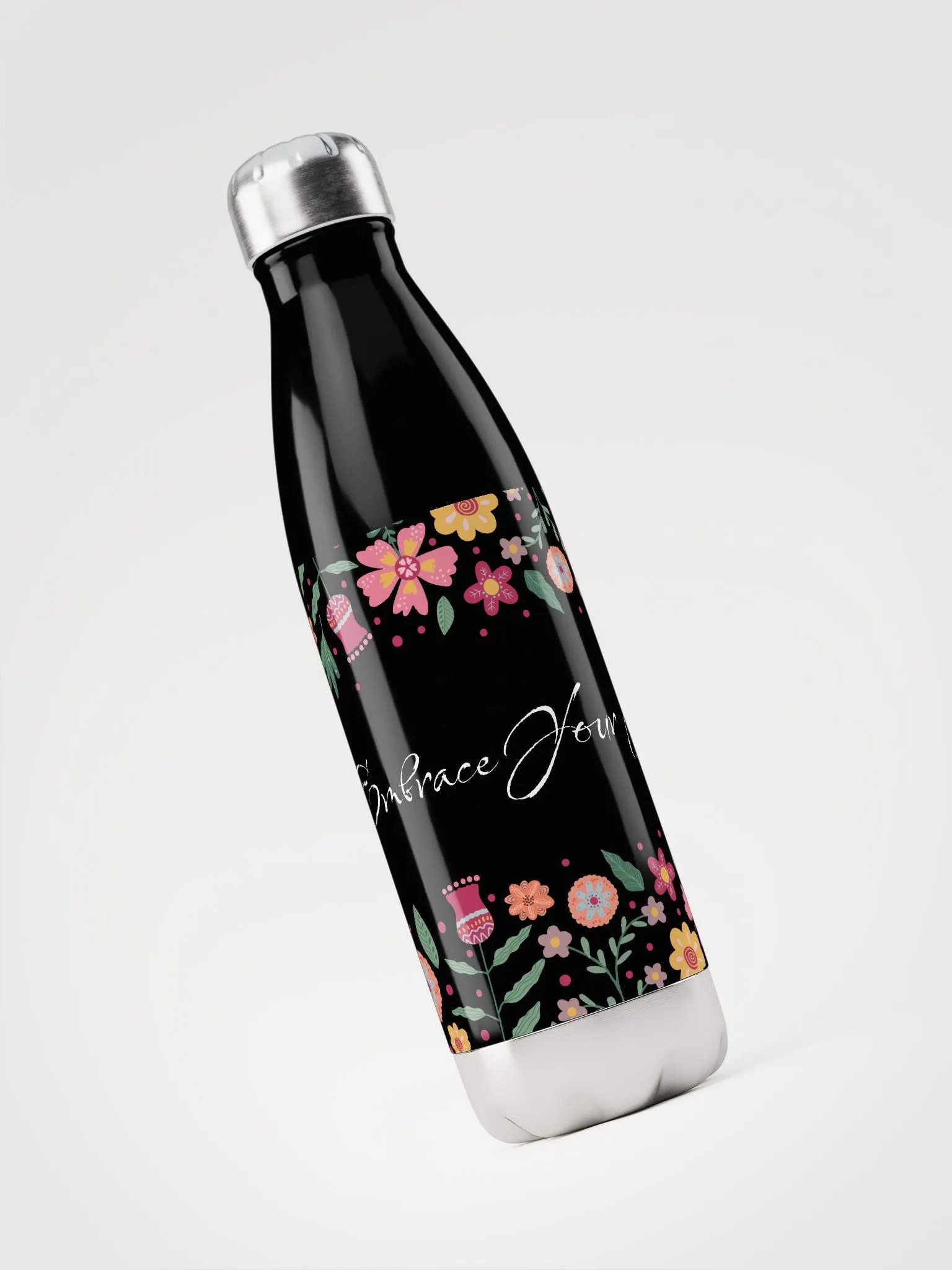 Embrace Your Journey Water Bottle - Black product image (3)