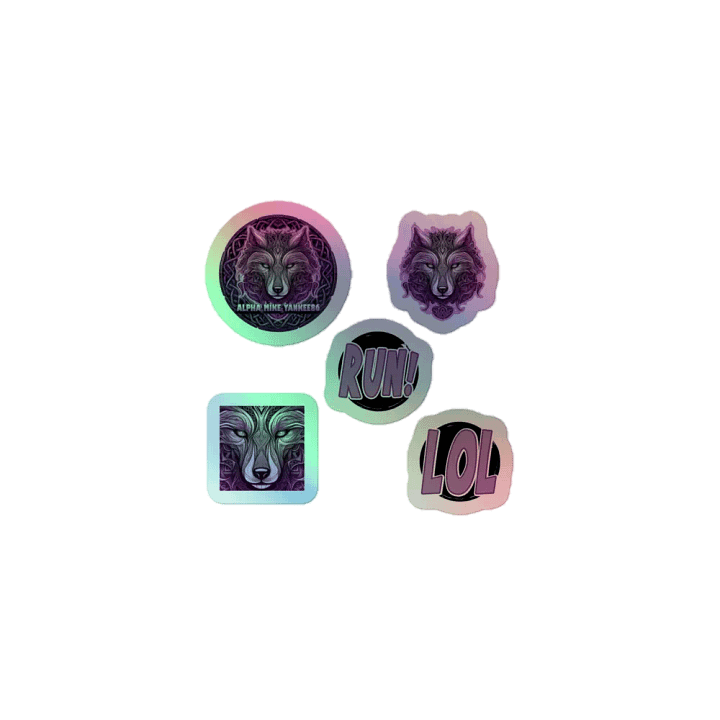 Holographic Logo Sticker Pack product image (1)
