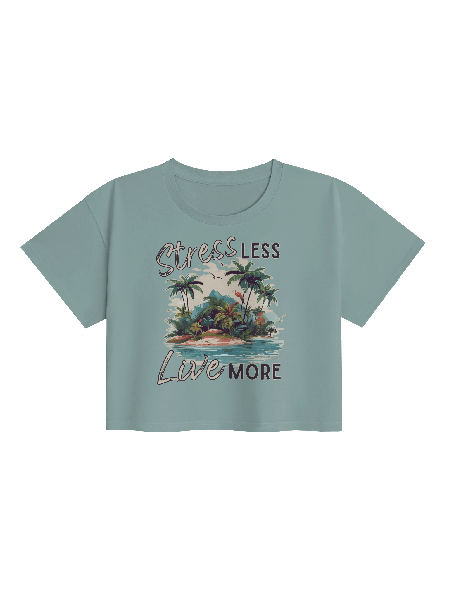 Stress Less Live More Women's Crop Top product image (1)