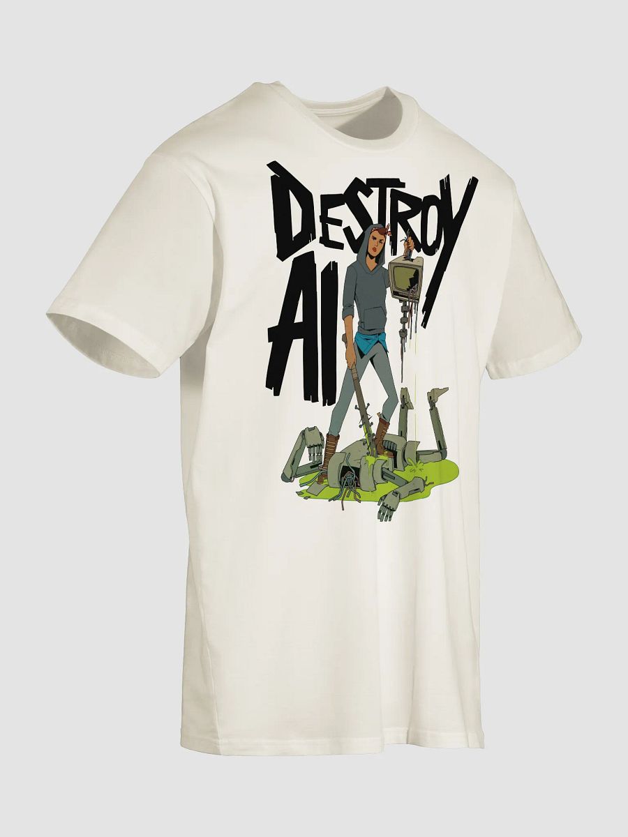 Destroy AI T-Shirt (Natural) product image (3)