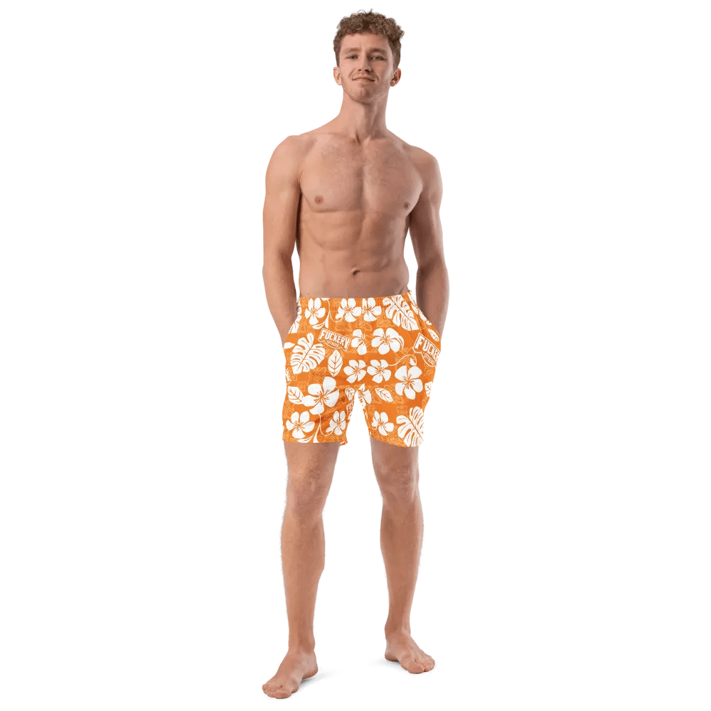 Fuckery Offroad Mens Hawaiian Shorts - Orange product image (11)