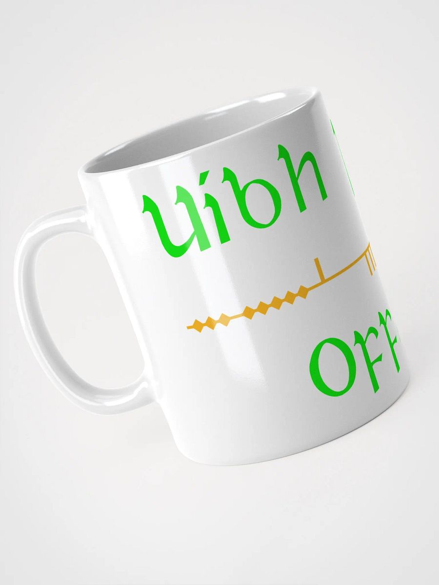 Offaly/Uíbh Fhailí - Scholastic style ogham Mug product image (4)