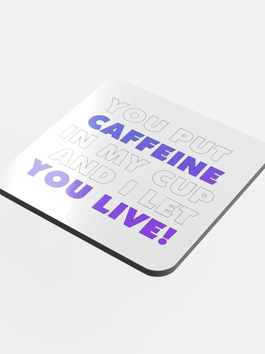 Give Caffeine Cork Coaster product image (4)