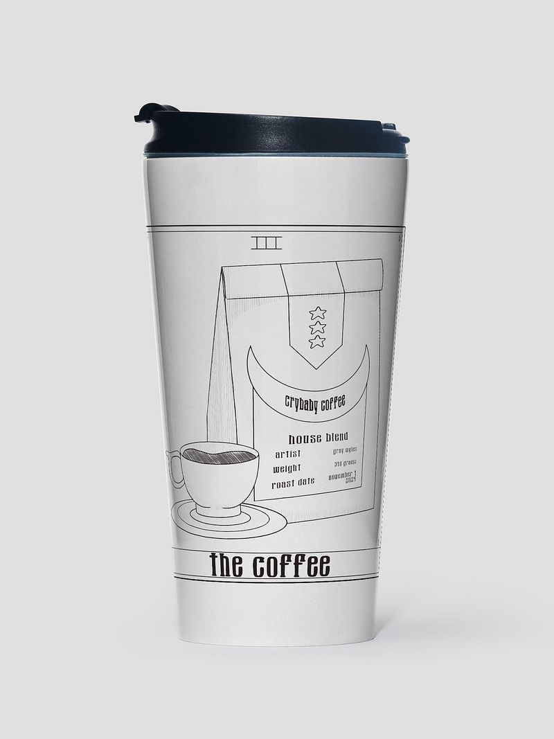 The Coffee Tarot Card Travel Mug