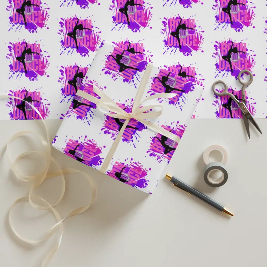 Born To Dance Melodic Moves Her Silhouette Wrapping Paper Set product image (12)