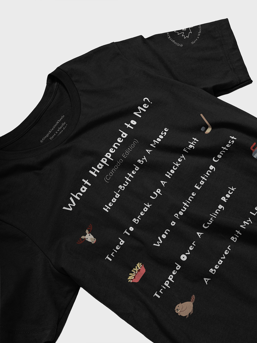 WHAT HAPPENED TO ME ? (Canadian Edition): Super Soft T-shirt, Black product image (3)