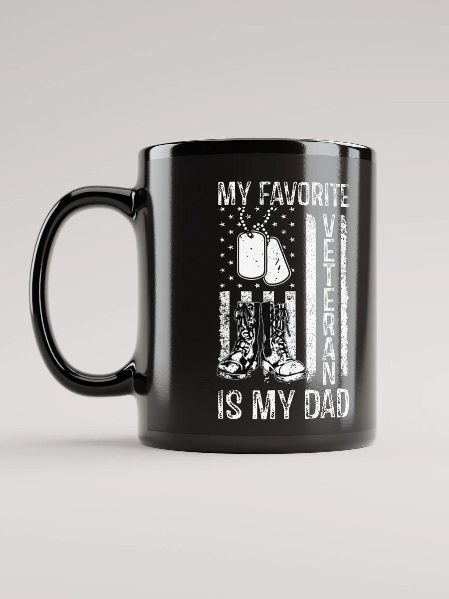 My Favorite Veteran Is My Dad - Black Mug product image (2)