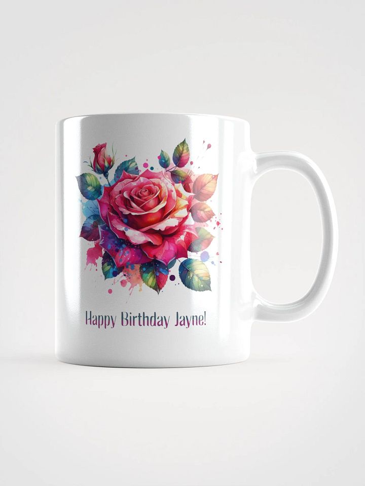 Happy Birthday Jayne White Glossy Mug product image (1)