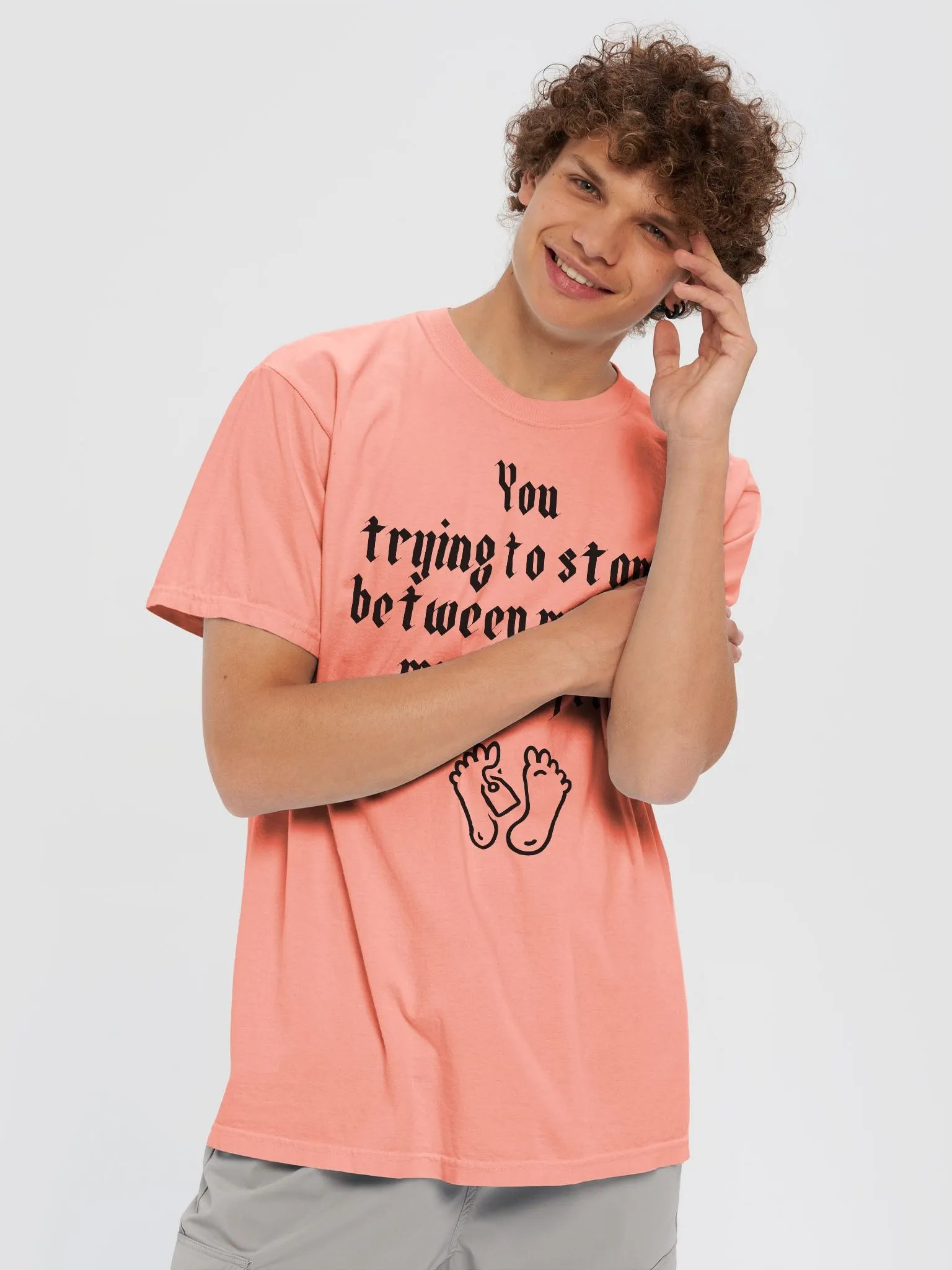 You trying to stand between me and my coffee Heavyweight T-Shirt product image (53)