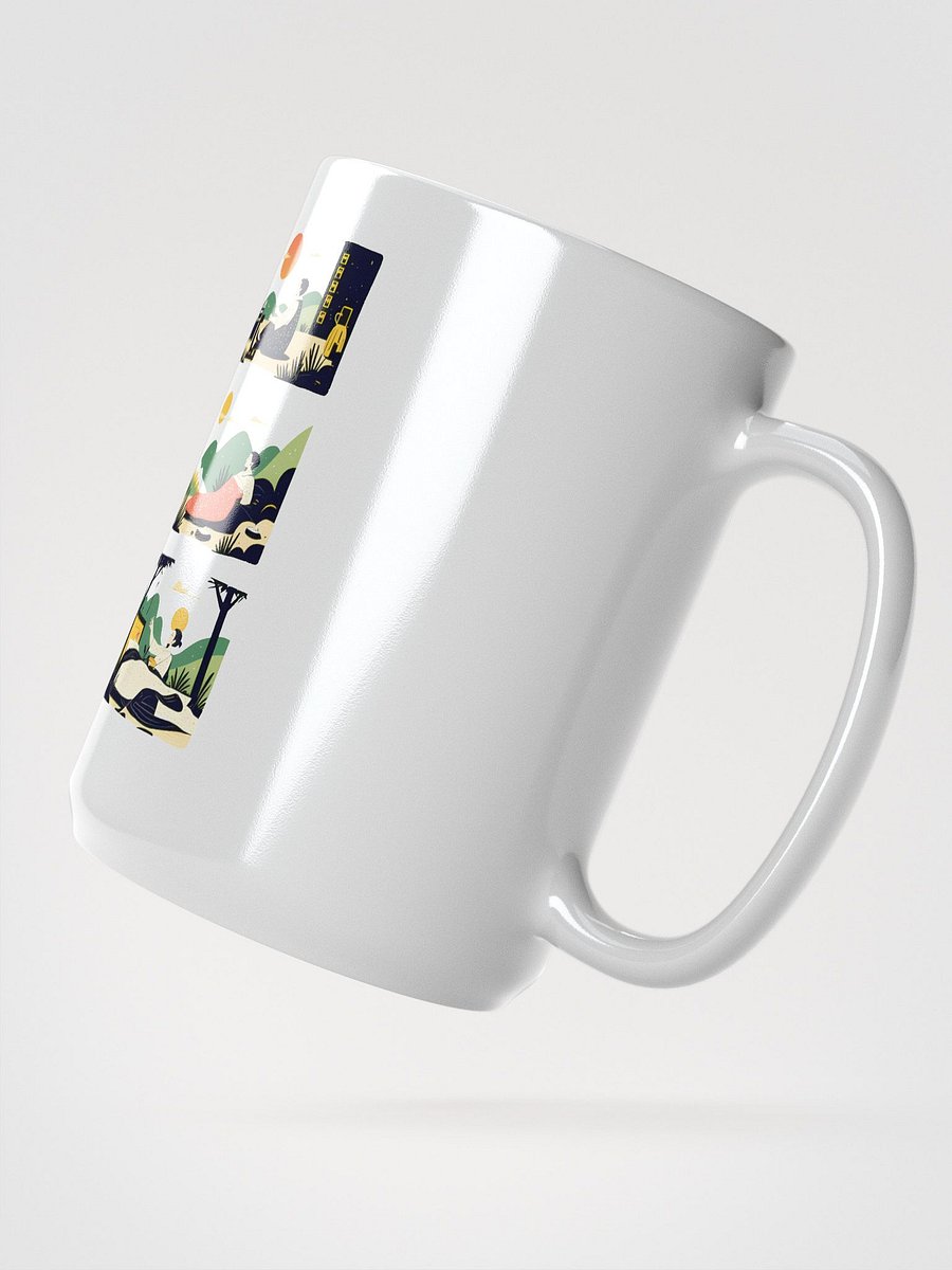 Nature-Inspired Life Cycle Art | Harmonious Illustration Glossy Mug product image (2)