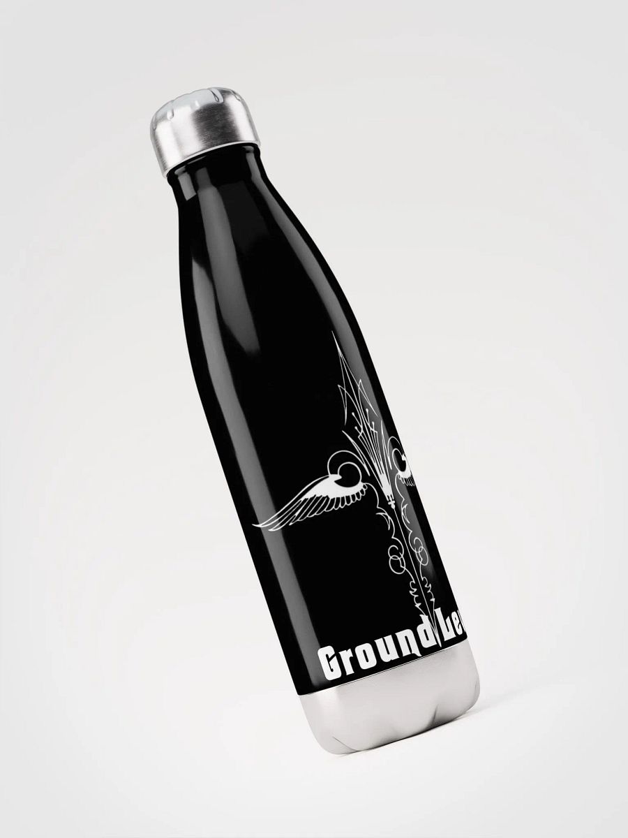 Blk with White Stainless Steel Water Bottle product image (3)