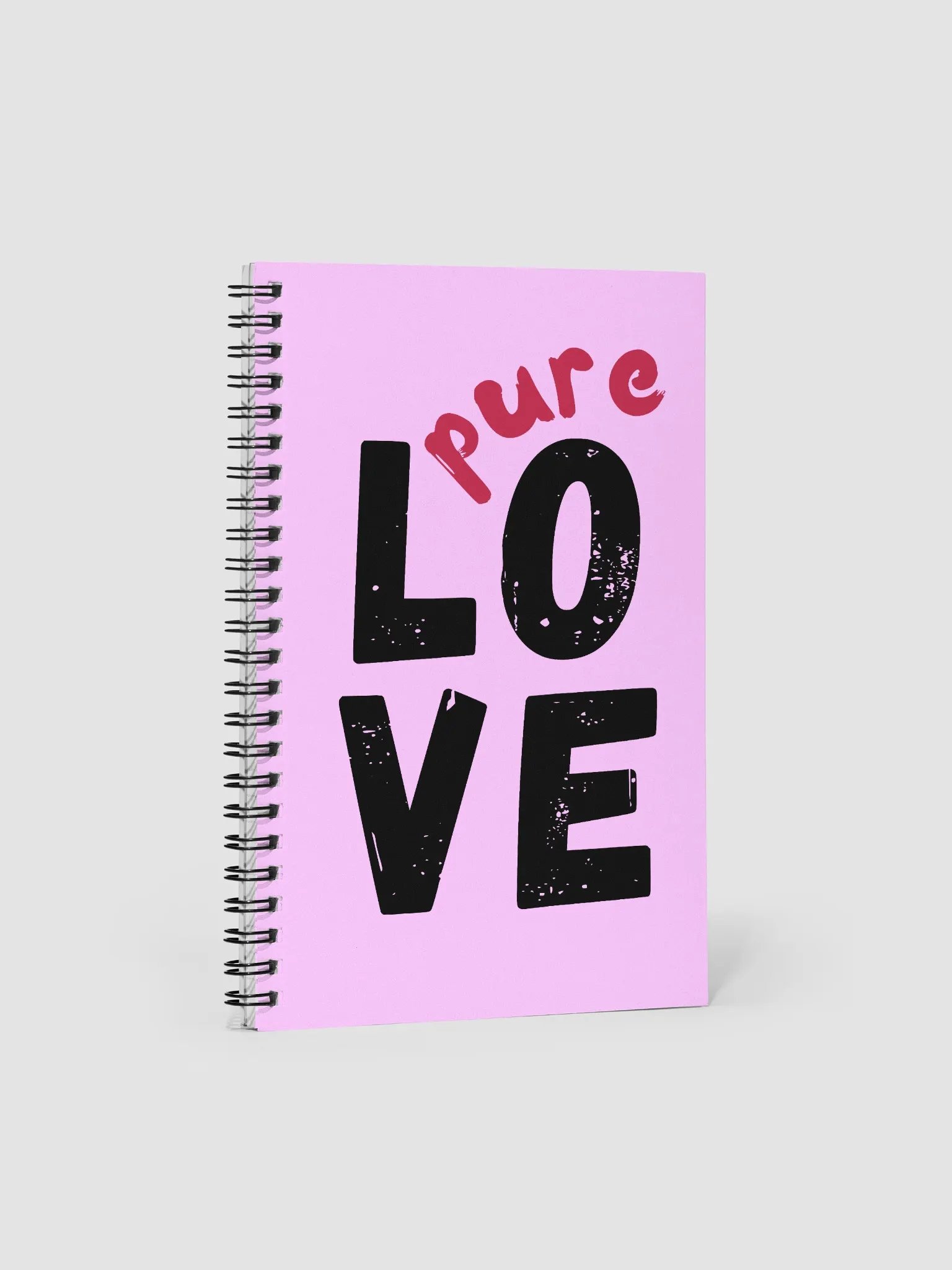 Pure Love on Pink Background Notebook product image (3)