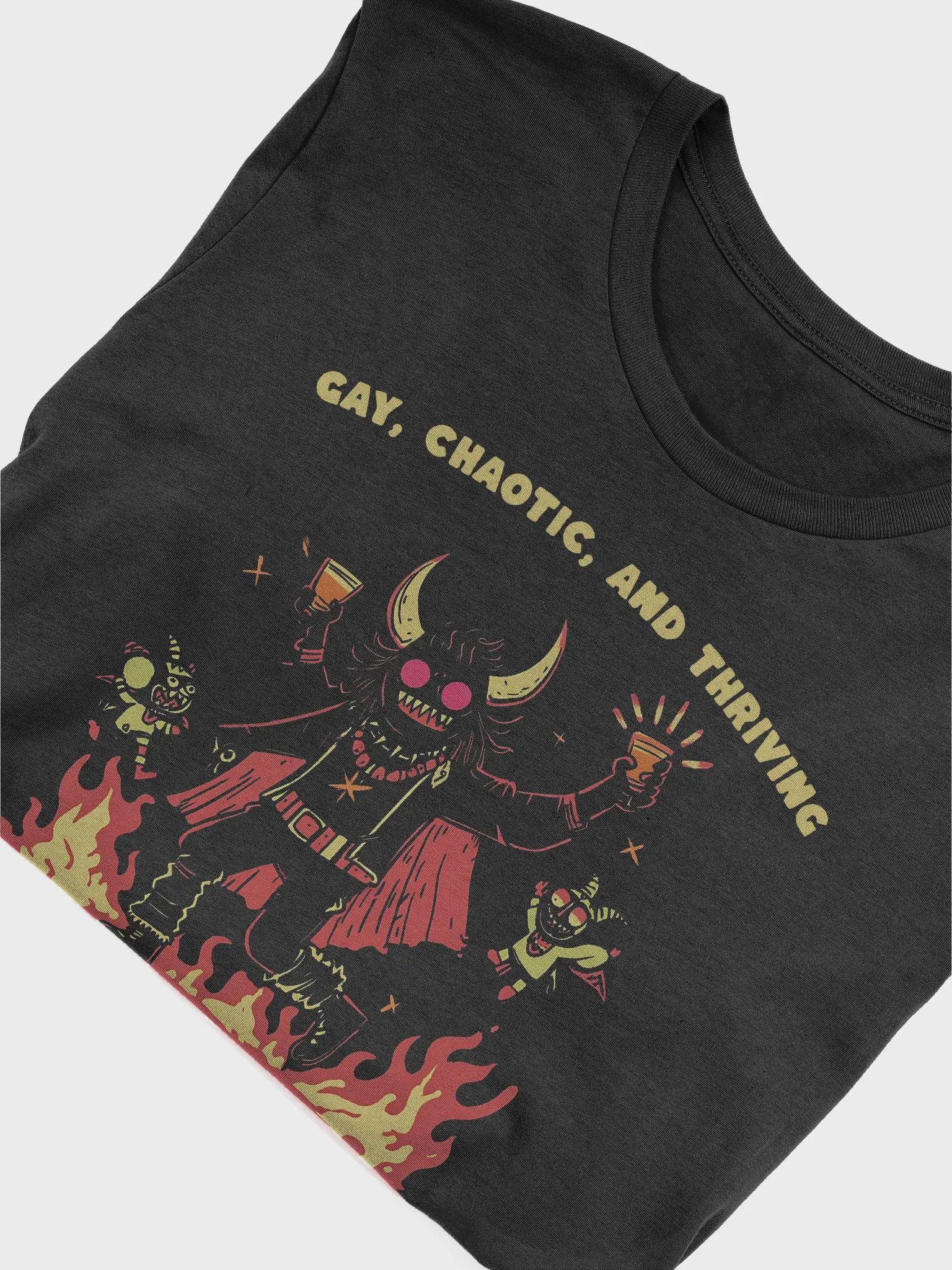 Gay, Chaotic, and Thriving Demon Party Unisex T-Shirt product image (4)