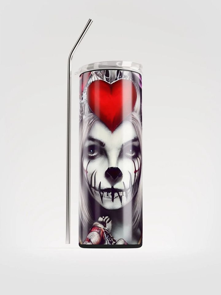Gothic Romance: Elegant Stainless Steel Tumbler for Valentine's Delight product image (1)