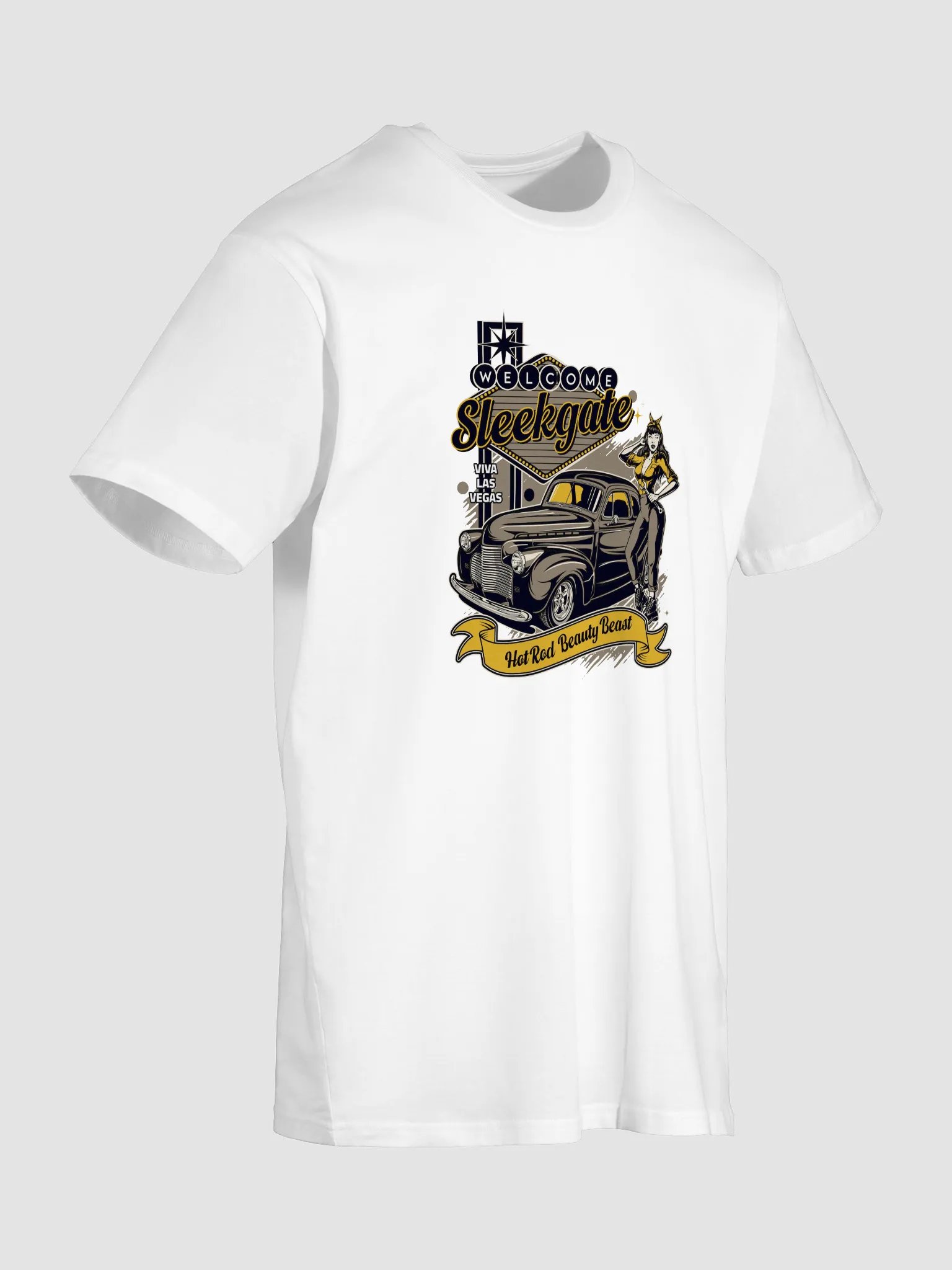 Vintage Vegas Hot Rod Unisex T-Shirt product image (8)