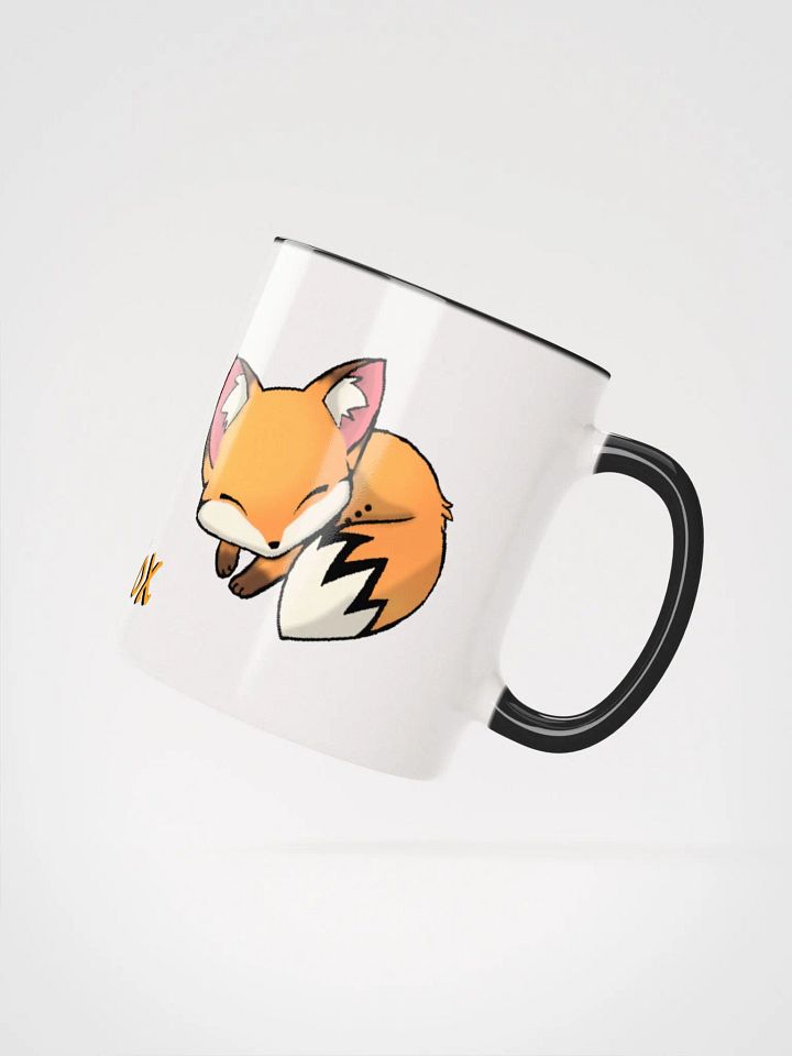 Sleepy Fox Ceramic Mug with Color Inside product image (2)