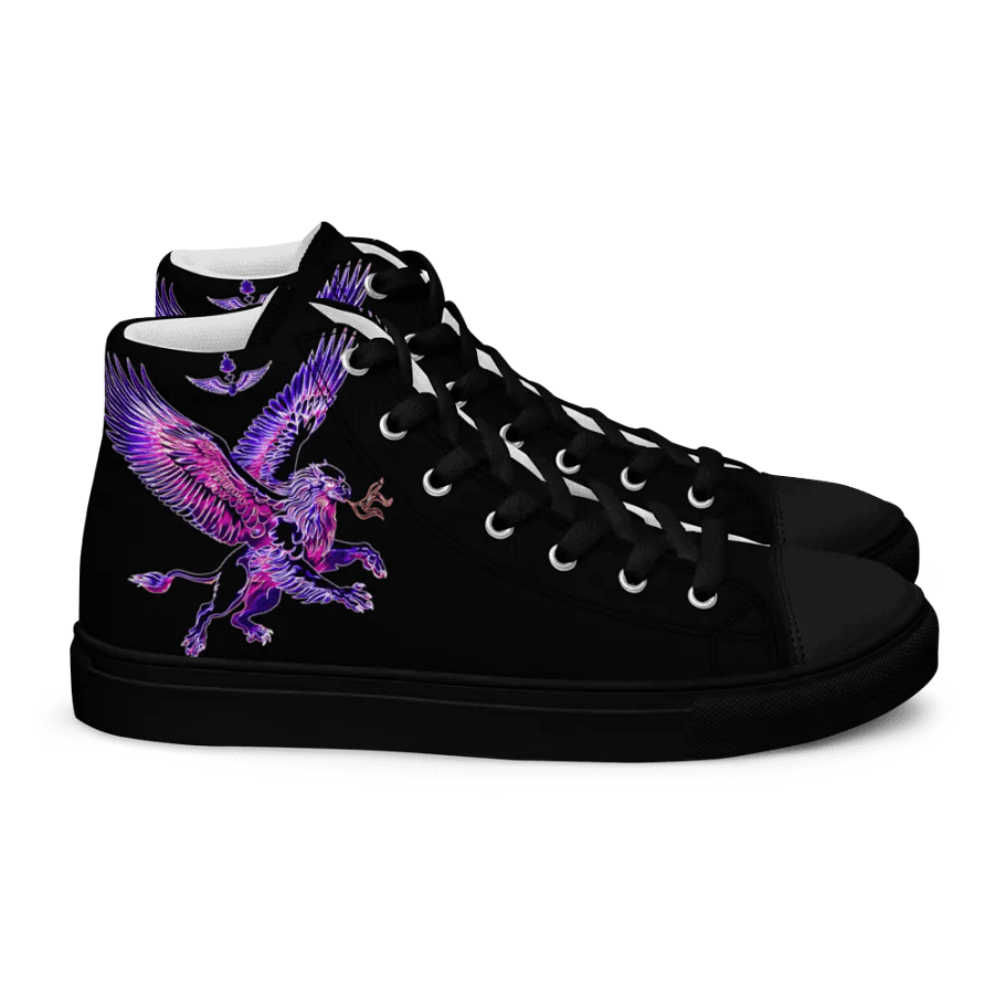 Gripen Flying Magenta//Griffin/Men's High Top Canvas Shoes by Allcolor product image (12)