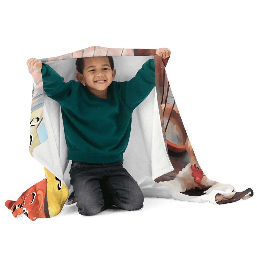 YOUR BEST FRIENDS! / THROW BLANKET WITH PERSONALIZED NAME product image (3)