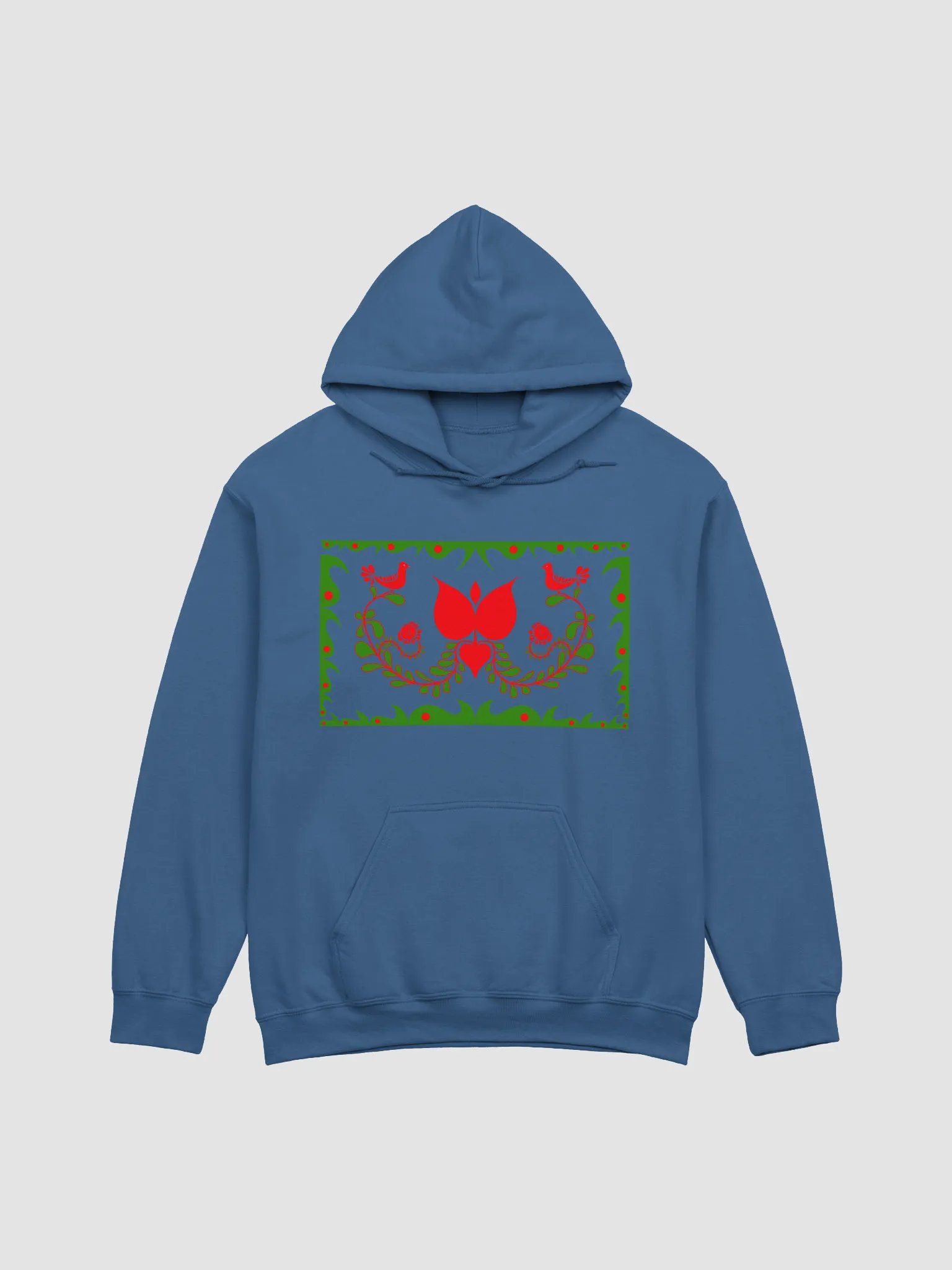 Hungarian Folk-Inspired Blues Hoodie product image (1)