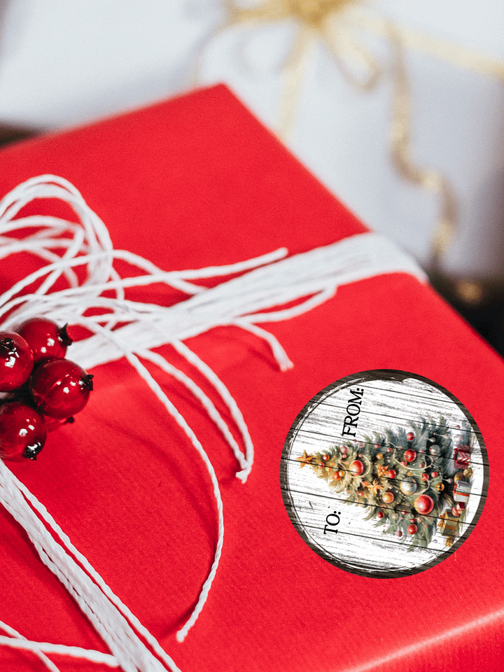 Vintage Style Christmas Gift Stickers product image (1)