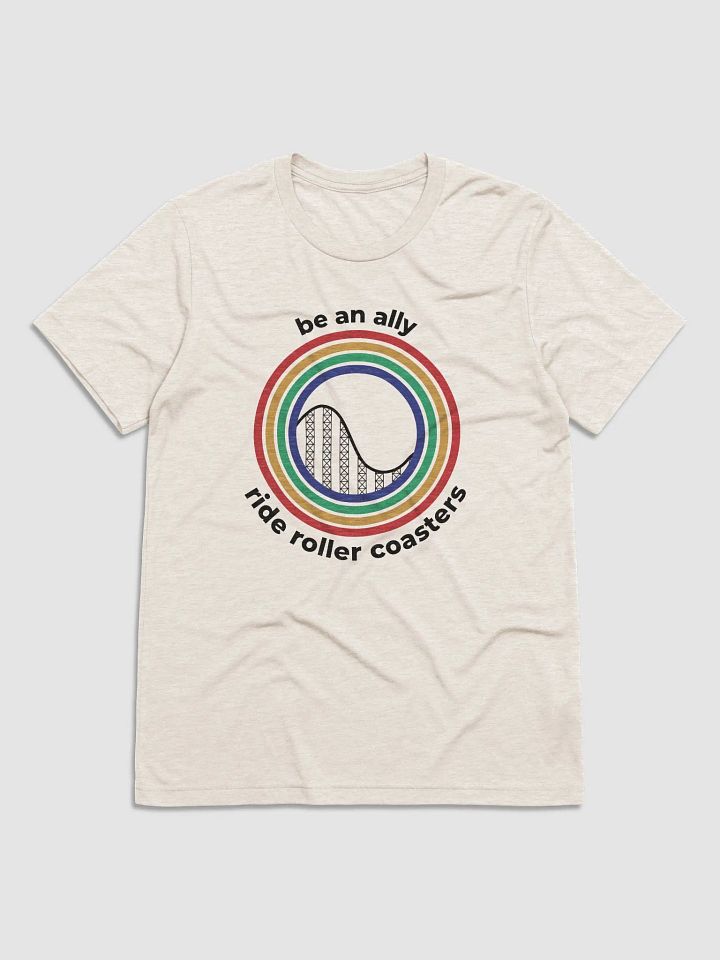 Be an Ally, Ride Rollercoasters (Light - Tri-Blend) product image (1)