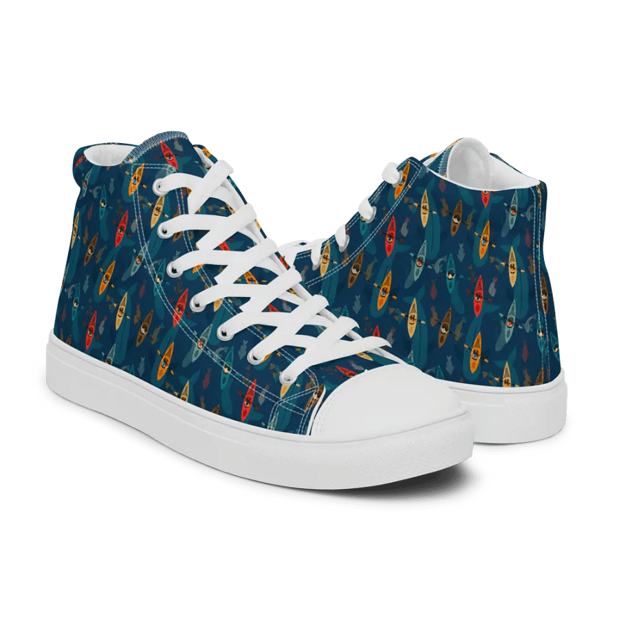 Underwater Surprise - Women High Top Canvas Shoes product image (8)