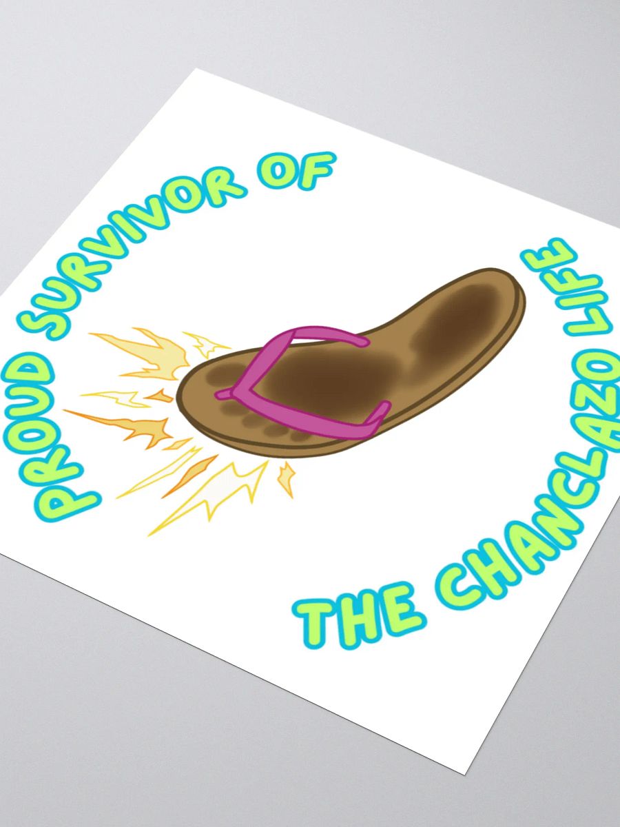 Chanclazo Survivor Kiss Cut Stickers product image (7)