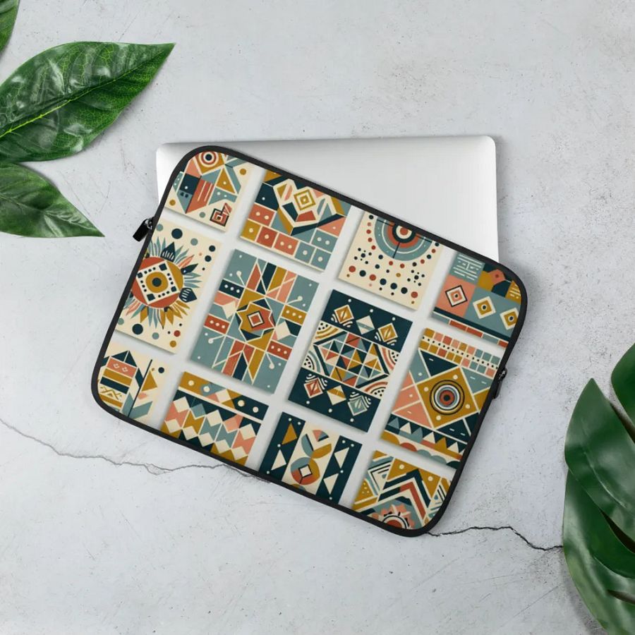 Tribal Tiles Laptop Sleeve product image (2)
